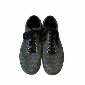Vans Old Skool Green Tartan Plaid Platform Sneakers Size W 8.5/M 7‎ #VN0A5KRGDRK